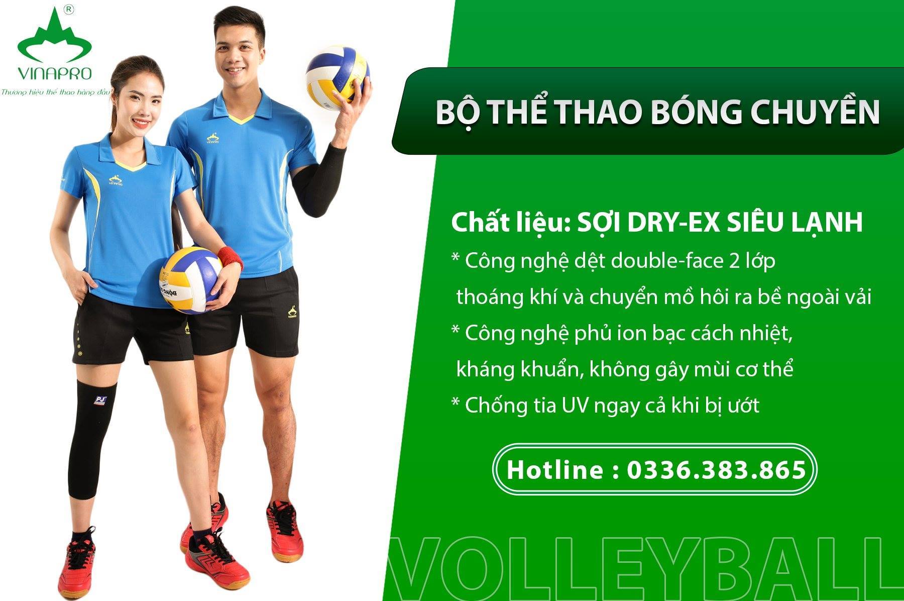 Vì sao Vinapro Sport là địa chỉ cung cấp bộ thể thao bóng chuyền uy tín?